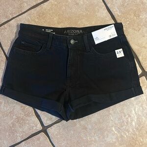 Women Black Jean shorts Arizona Jean Co. size 5(juniors). New